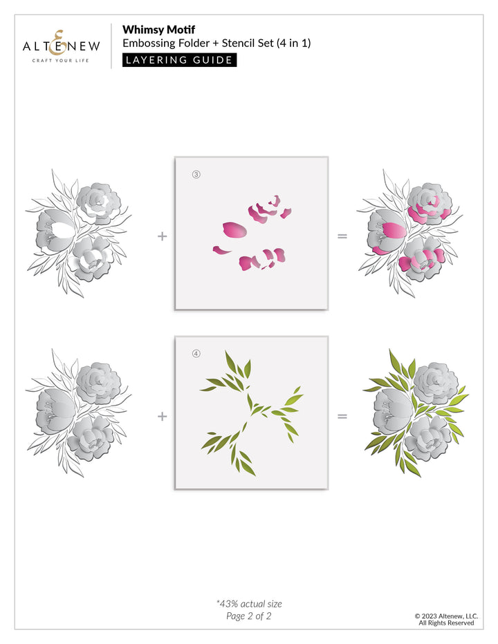 Stencil & Embossing Folder Bundle Whimsy Motif