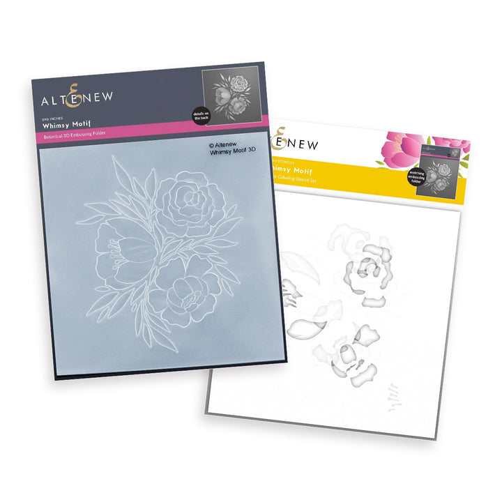 Stencil & Embossing Folder Bundle Whimsy Motif
