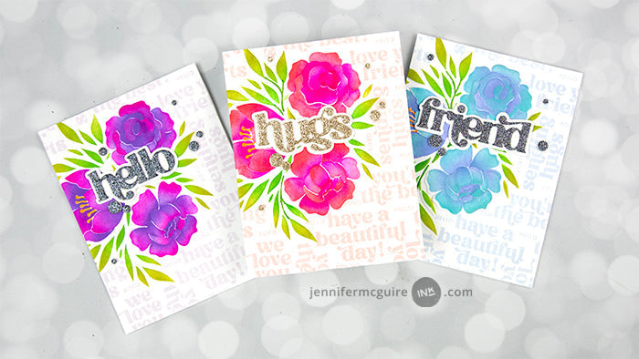 Stencil & Embossing Folder Bundle Whimsy Motif
