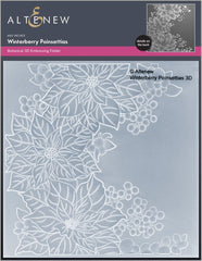 Stencil & Embossing Folder Bundle Winterberry Poinsettias
