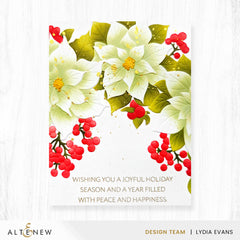 Stencil & Embossing Folder Bundle Winterberry Poinsettias
