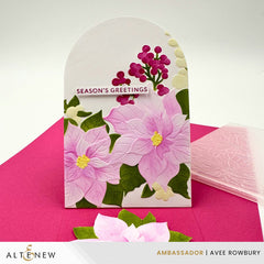 Stencil & Embossing Folder Bundle Winterberry Poinsettias