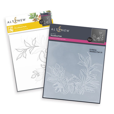 Stencil & Embossing Folder Bundle Woodland Path