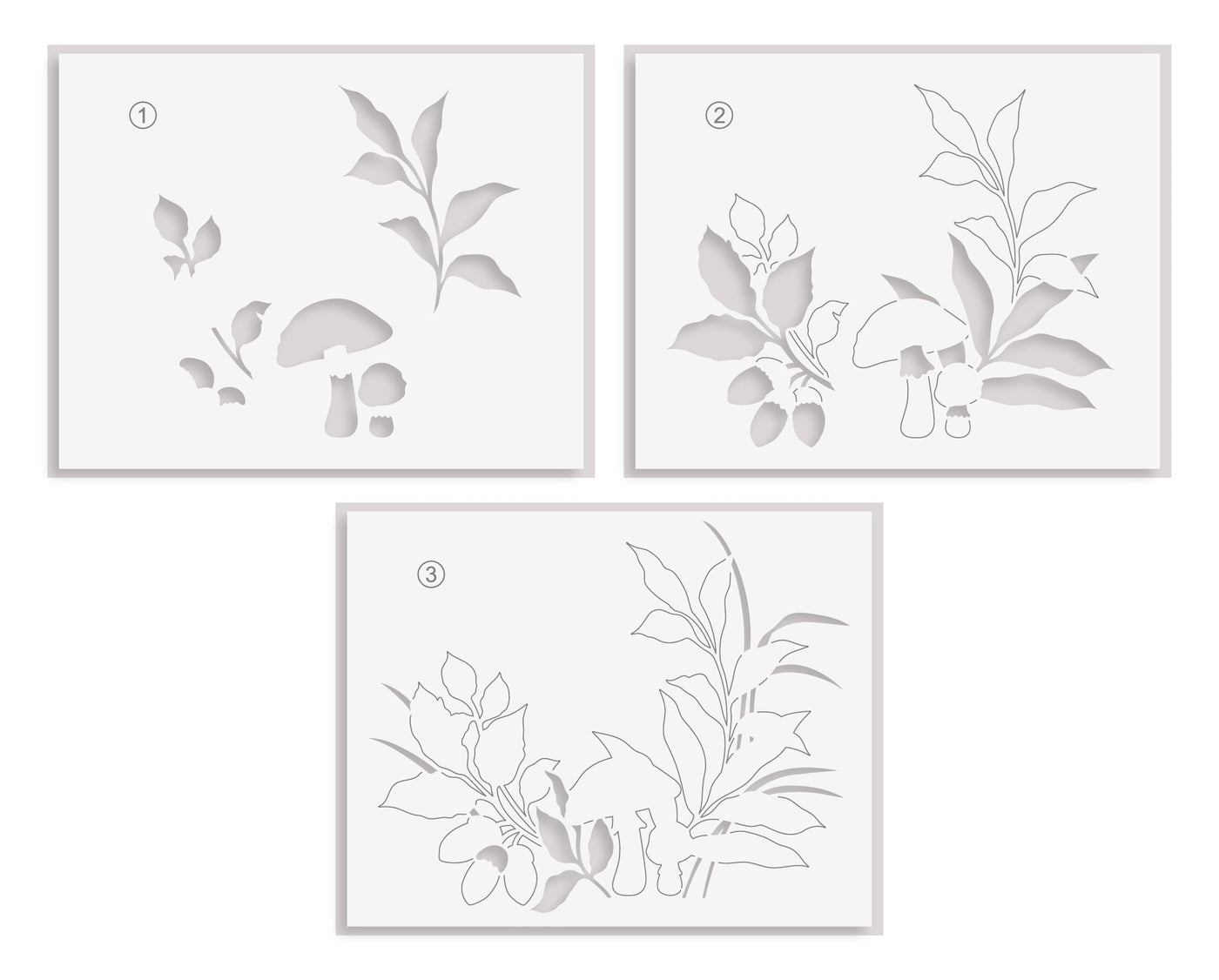 Stencil & Embossing Folder Bundle Woodland Path