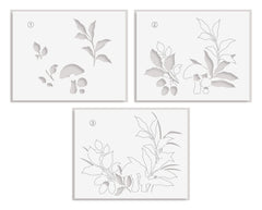 Stencil & Embossing Folder Bundle Woodland Path