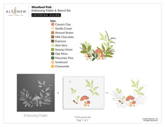 Stencil & Embossing Folder Bundle Woodland Path