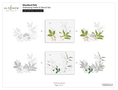Stencil & Embossing Folder Bundle Woodland Path