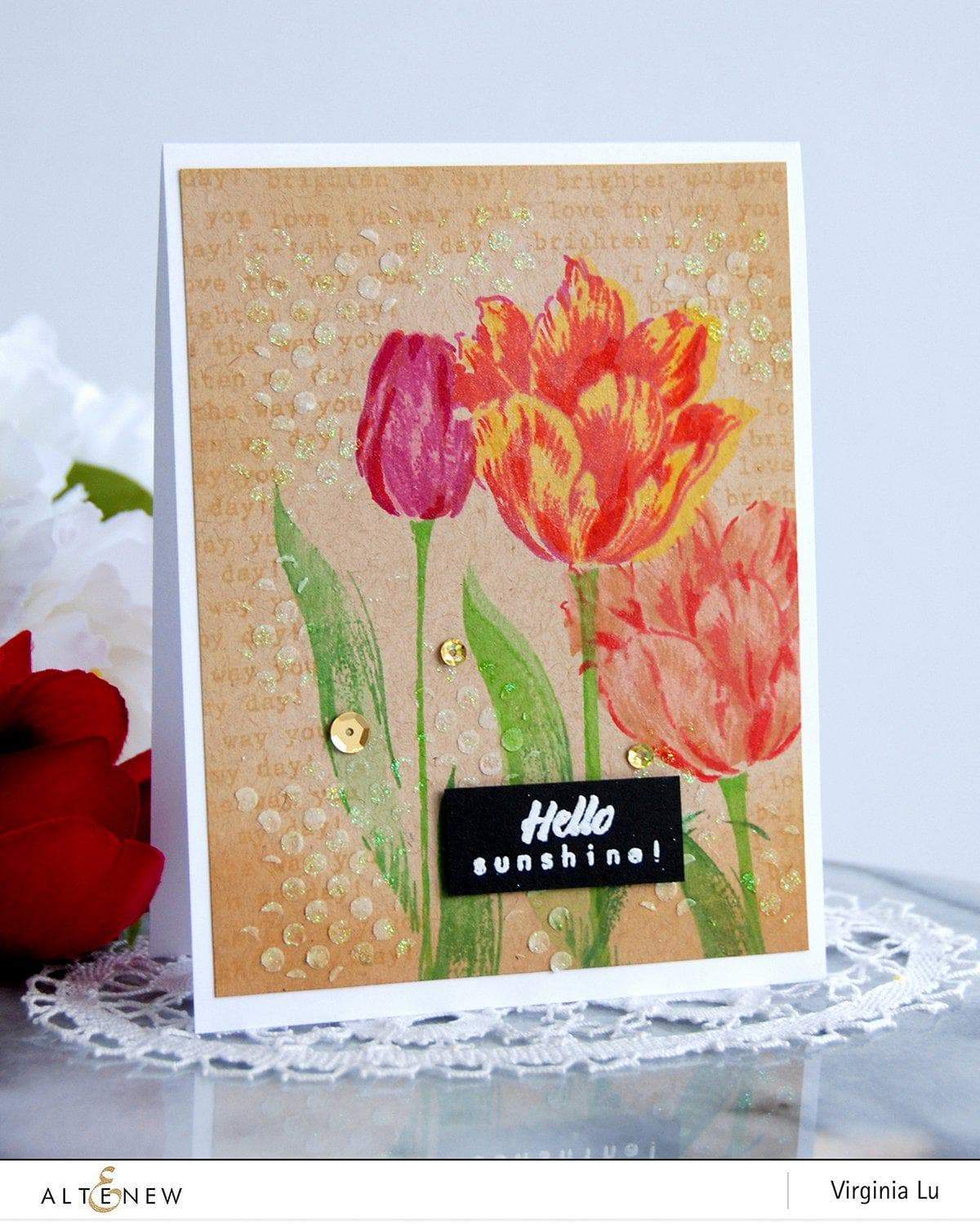 Stencil Exotic Tulips Mask Stencil