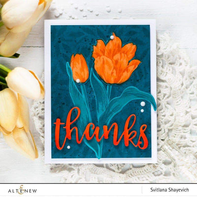 Stencil Exotic Tulips Mask Stencil