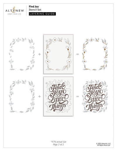 Stencil Find Joy Layering Stencil Set (4 in 1)