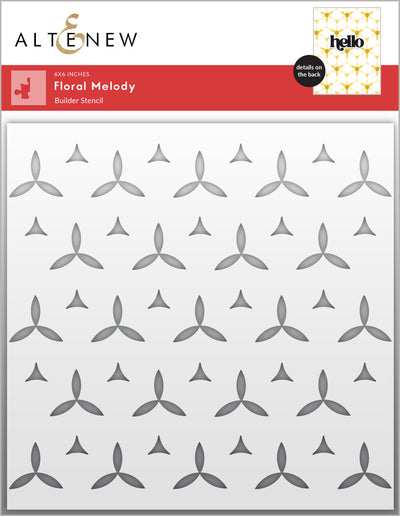 Stencil Floral Melody Builder Stencil