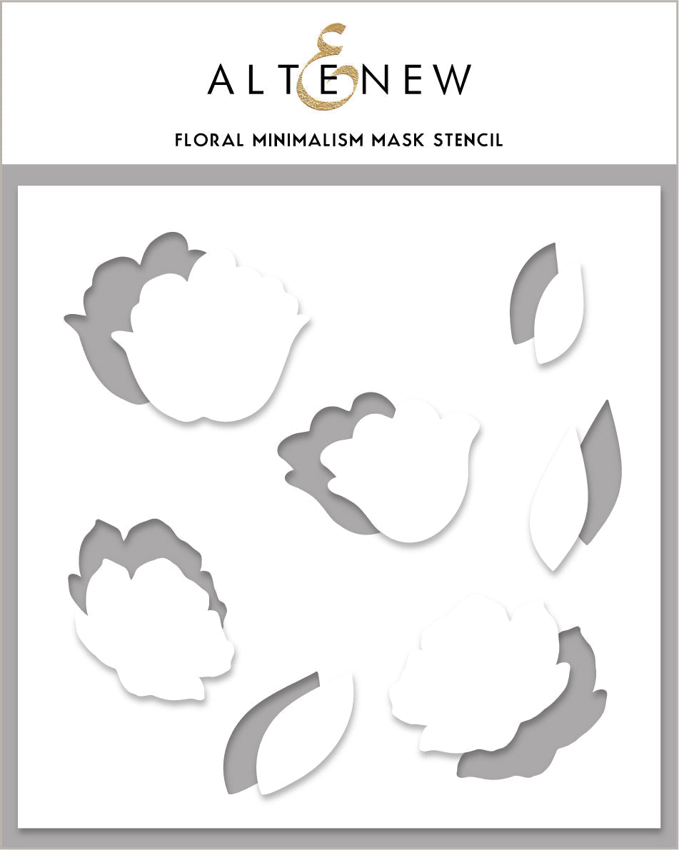 Stencil Floral Minimalism Mask Stencil