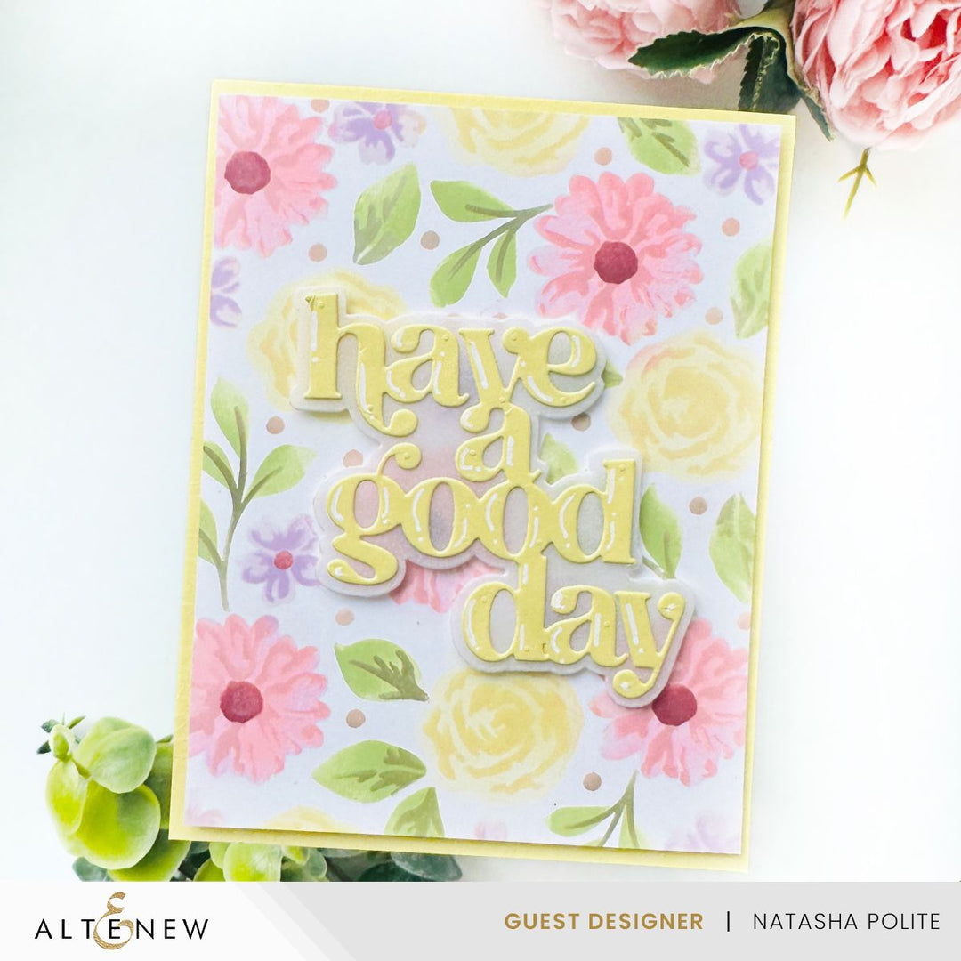 Stencil Floral Radiance Layering Stencil Set (4 in 1)