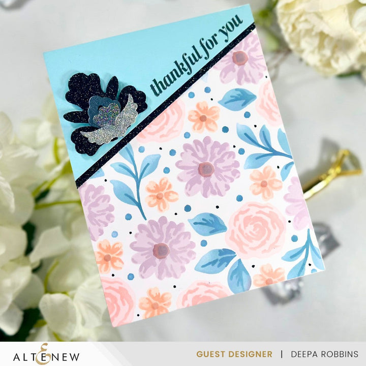 Stencil Floral Radiance Layering Stencil Set (4 in 1)
