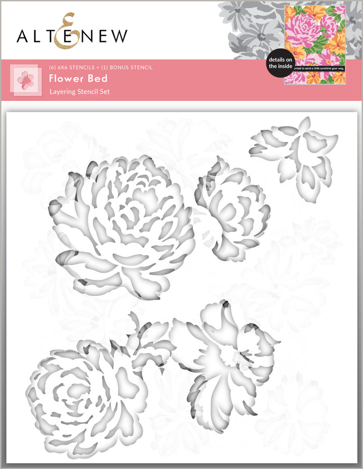 Stencil Flower Bed Layering Stencil Set (6 in 1)