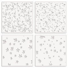 Stencil Flowers & Petals Layering Stencil Set (4 in 1)