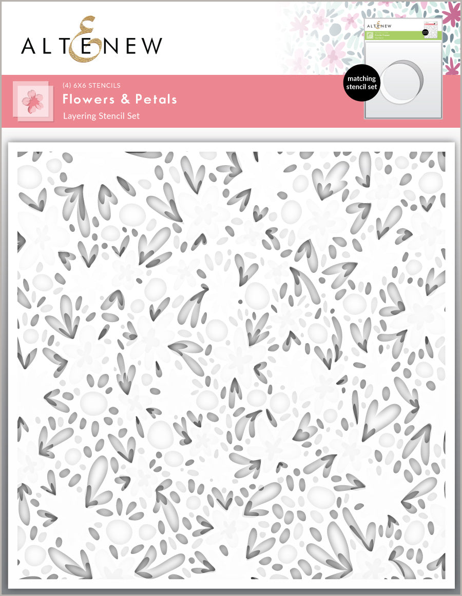 Stencil Flowers & Petals Layering Stencil Set (4 in 1)