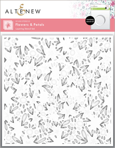 Stencil Flowers & Petals Layering Stencil Set (4 in 1)