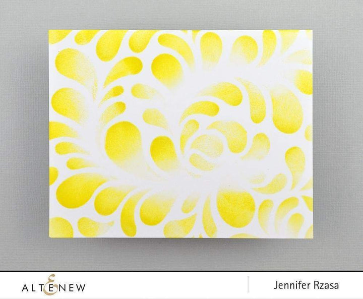 Stencil Flowing Drops Stencil