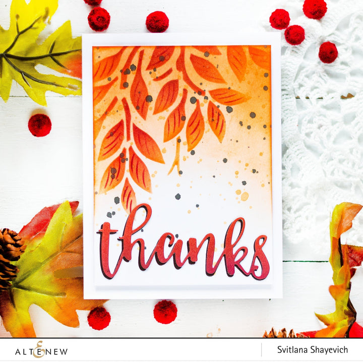 Stencil Foliage Stencil