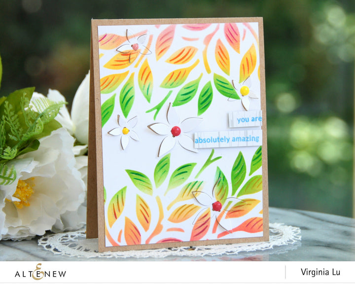 Stencil Foliage Stencil