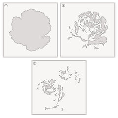 Stencil Gilded Rose Layering Stencil Set (3 in 1)