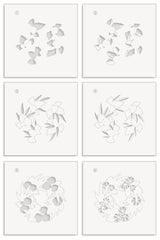 Stencil Gourmet Garland Layering Stencil Set (6 in 1)