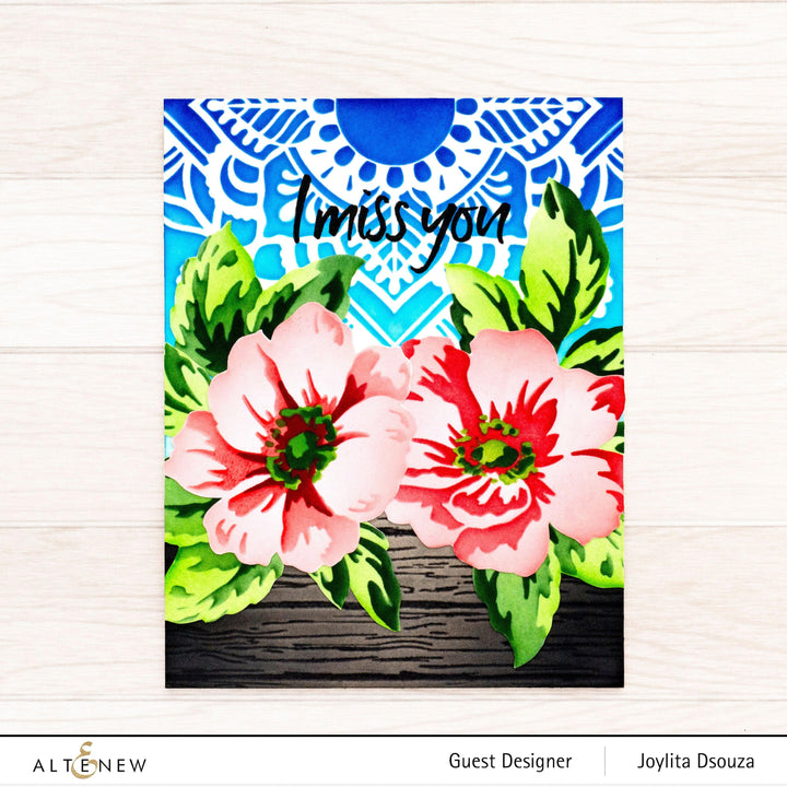 Stencil Greenwood Flowers Stencil Set (3 in 1)