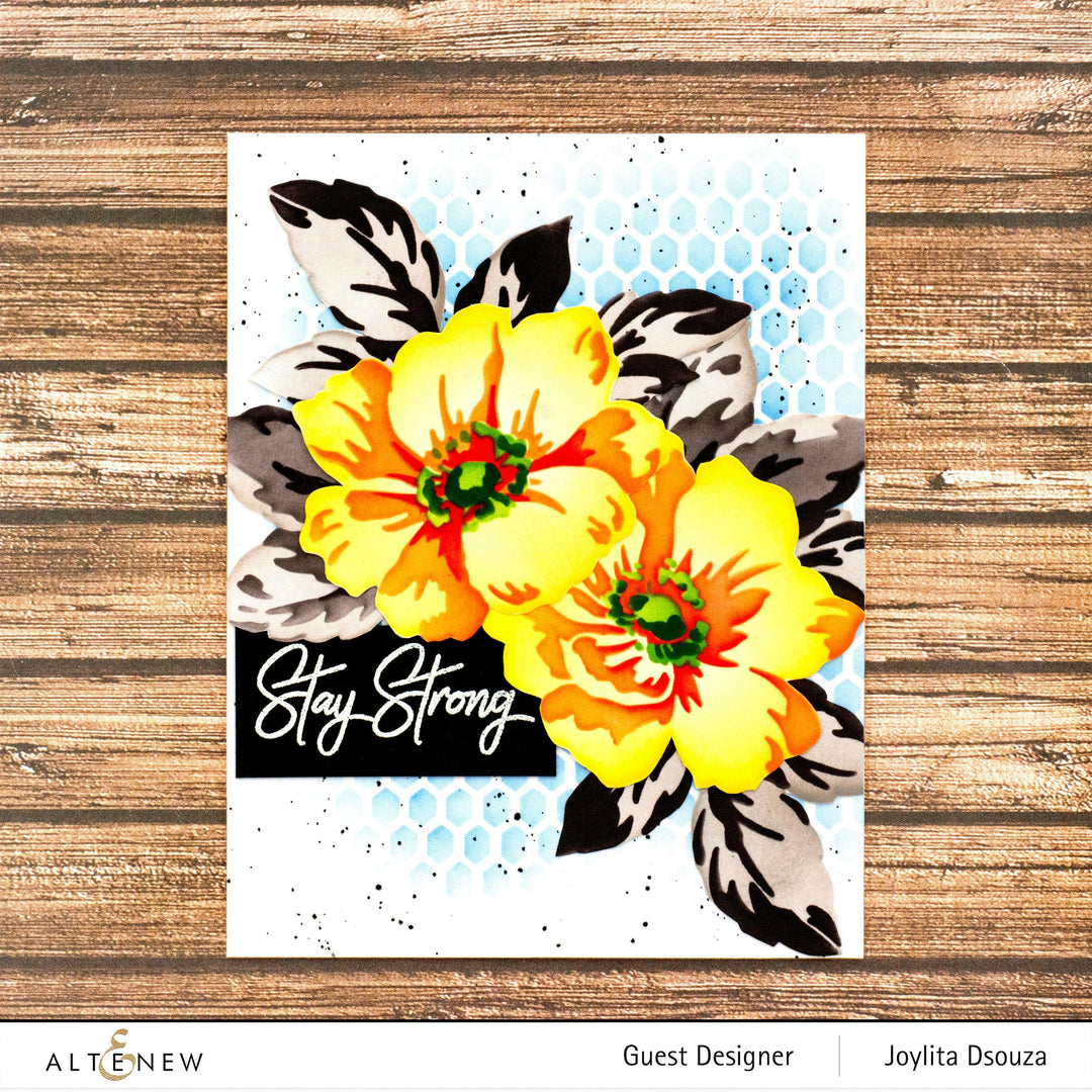 Stencil Greenwood Flowers Stencil Set (3 in 1)