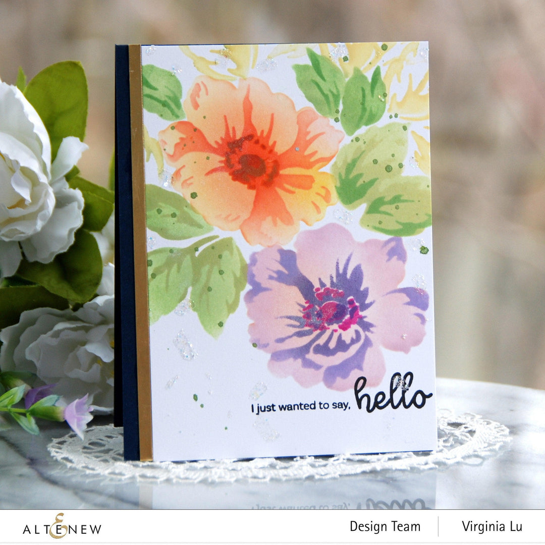 Stencil Greenwood Flowers Stencil Set (3 in 1)