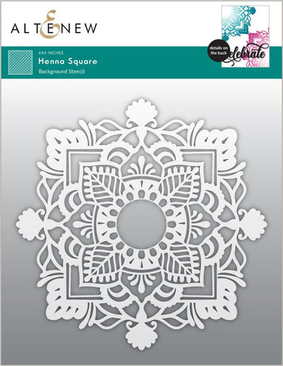 Stencil Henna Square Stencil