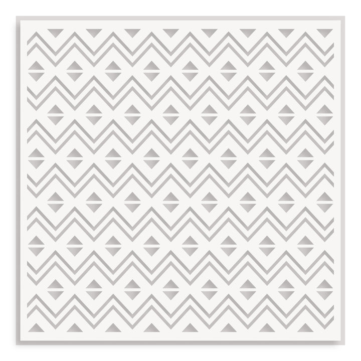 Stencil Heritage Chevron Weaves Stencil