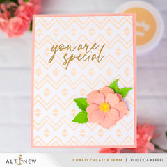 Stencil Heritage Chevron Weaves Stencil