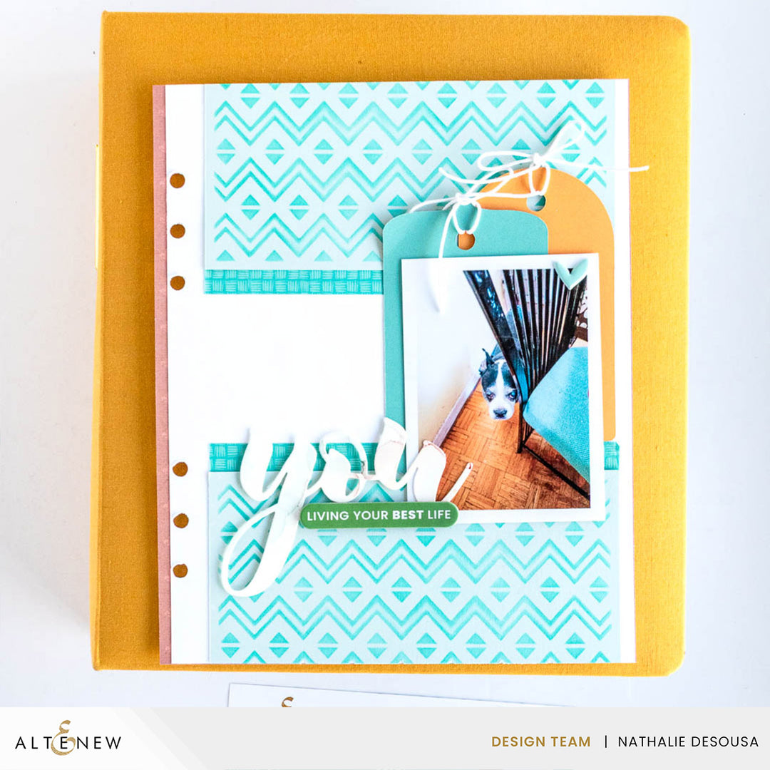 Stencil Heritage Chevron Weaves Stencil