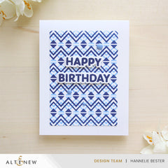Stencil Heritage Chevron Weaves Stencil