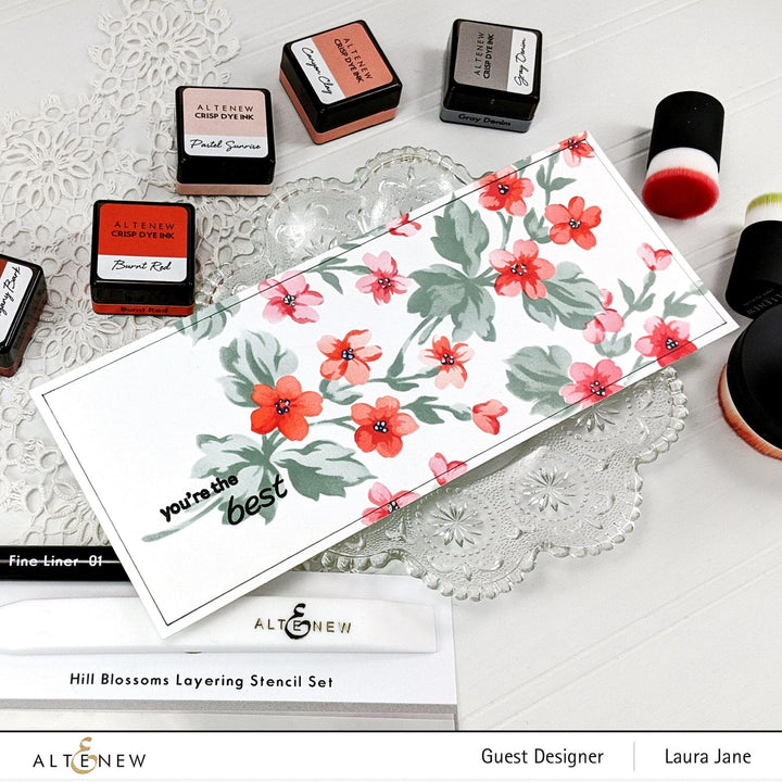 Stencil Hill Blossoms Layering Stencil Set (2 in 1)