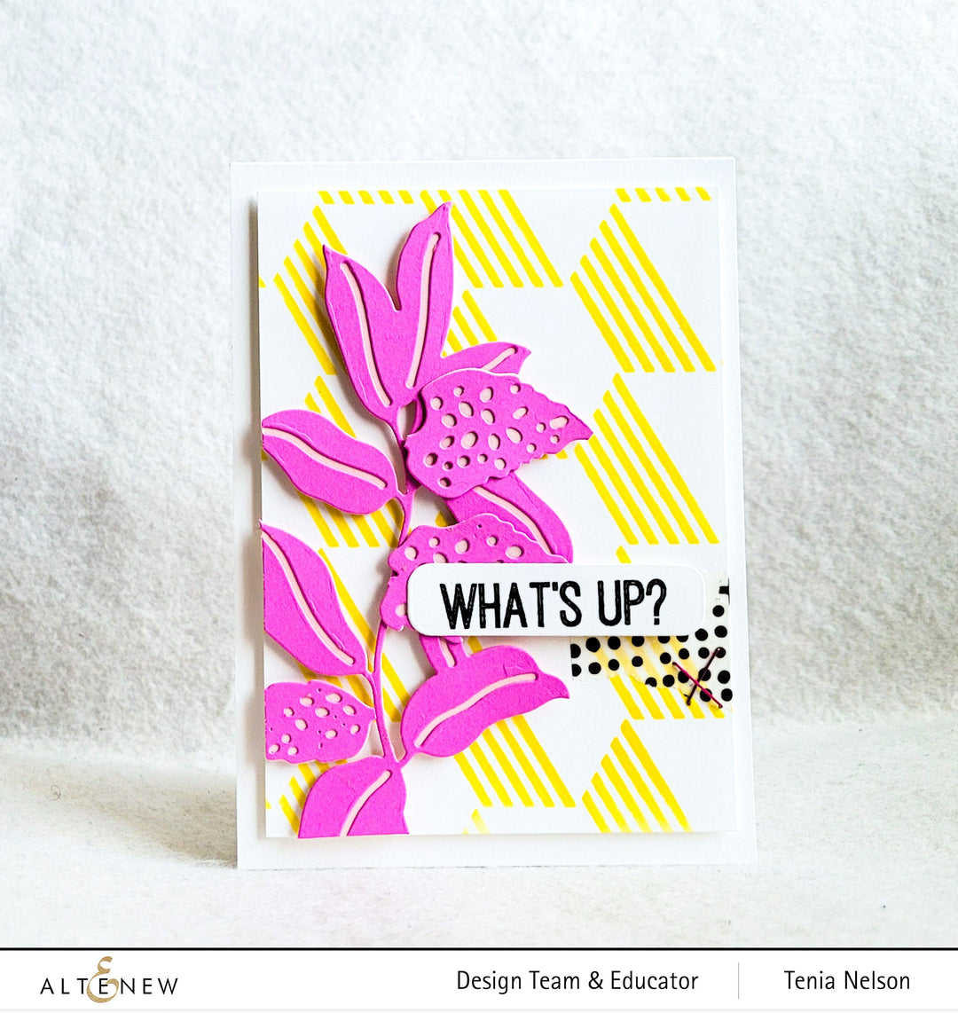 Stencil Illusion Hexagons Background Stencil