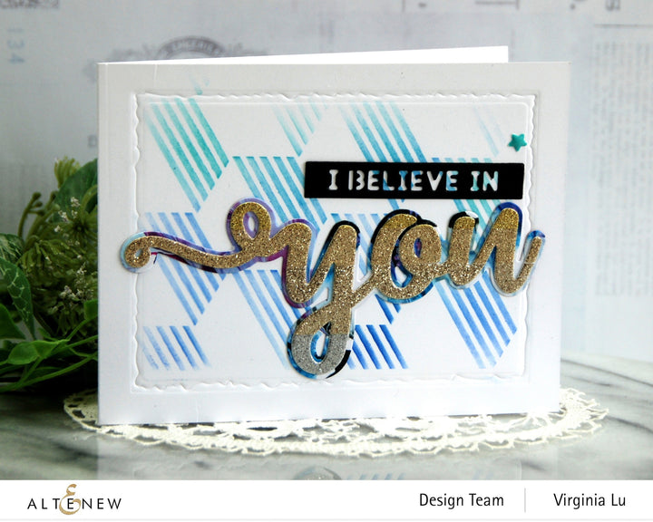 Stencil Illusion Hexagons Background Stencil