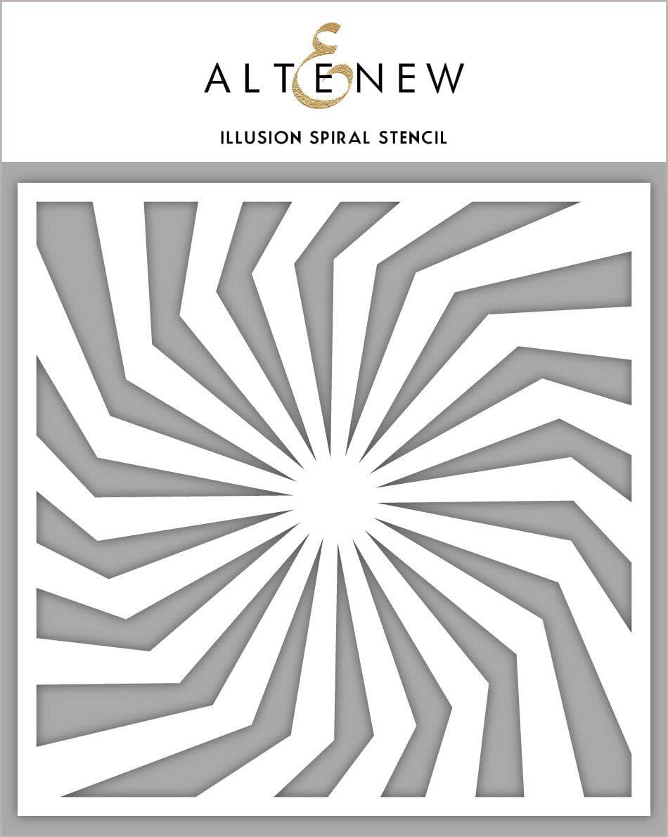 Stencil Illusion Spiral Stencil