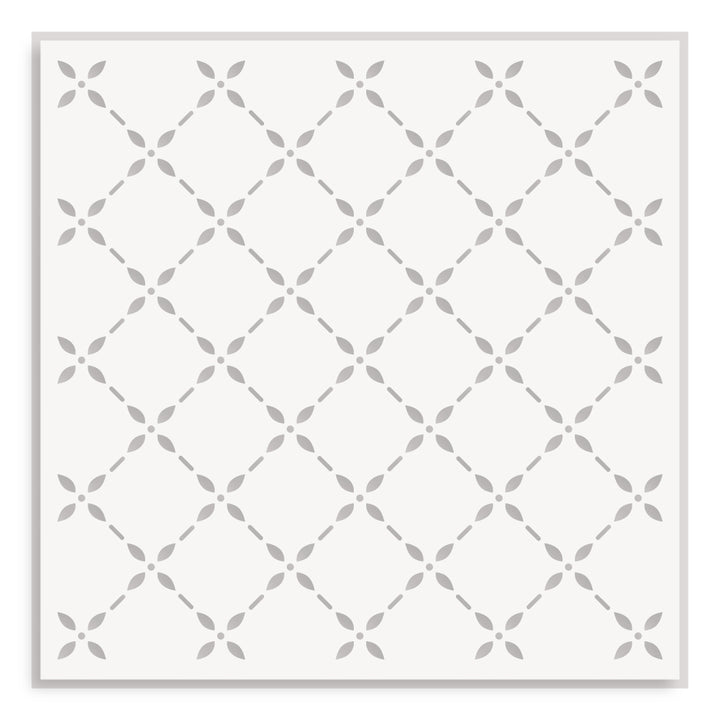 Stencil Lattice Blossoms Stencil