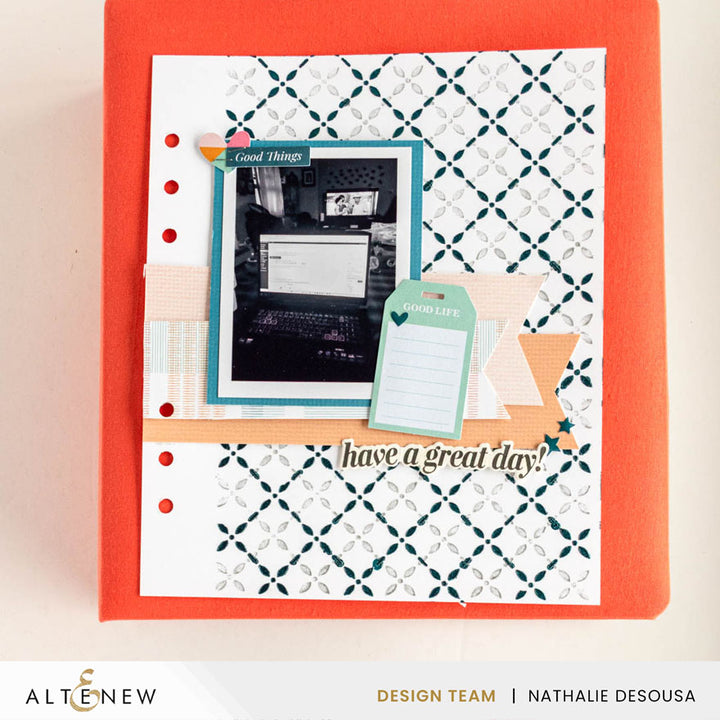 Stencil Lattice Blossoms Stencil