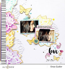 Stencil Layered Dahlia Stencil Set (A & B)