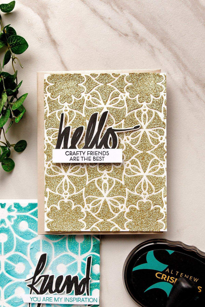 Stencil Layered Medallion A Stencil