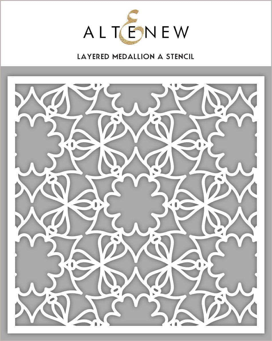 Stencil Layered Medallion A Stencil