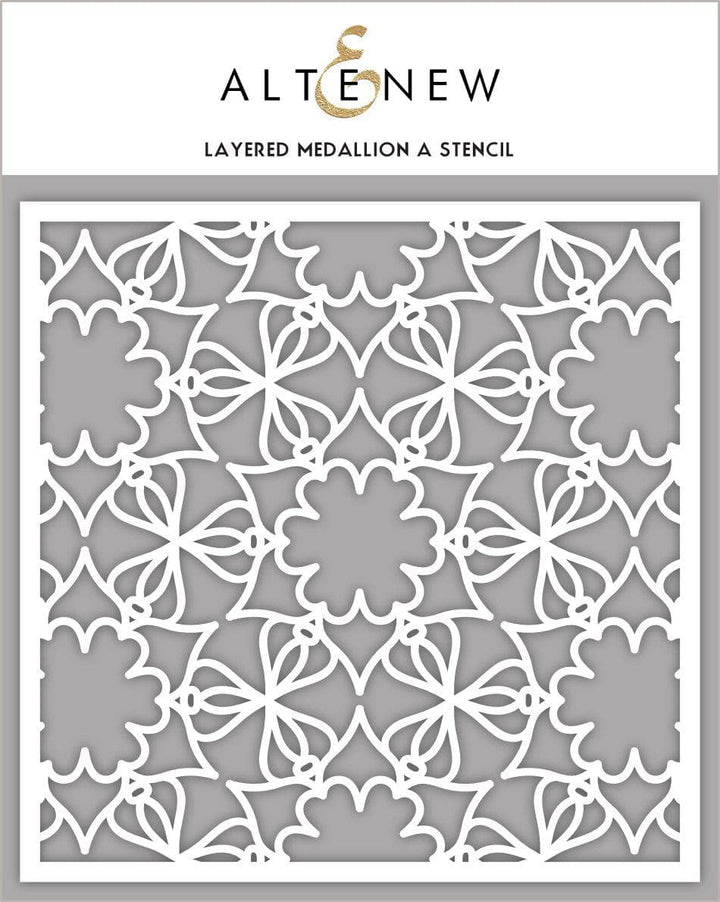 Stencil Layered Medallion A Stencil