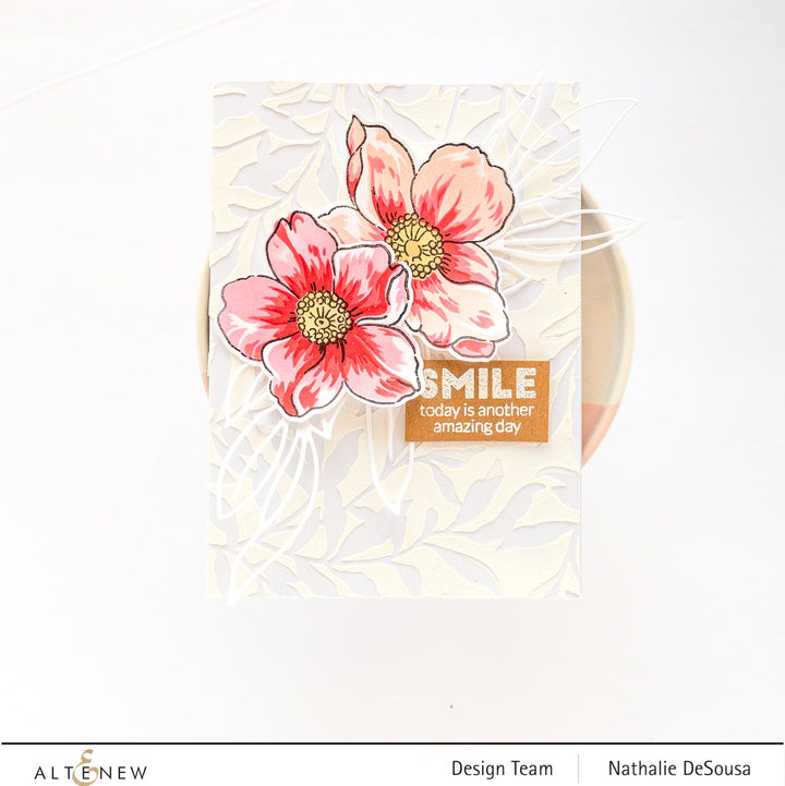 Stencil Leaf Bed Stencil