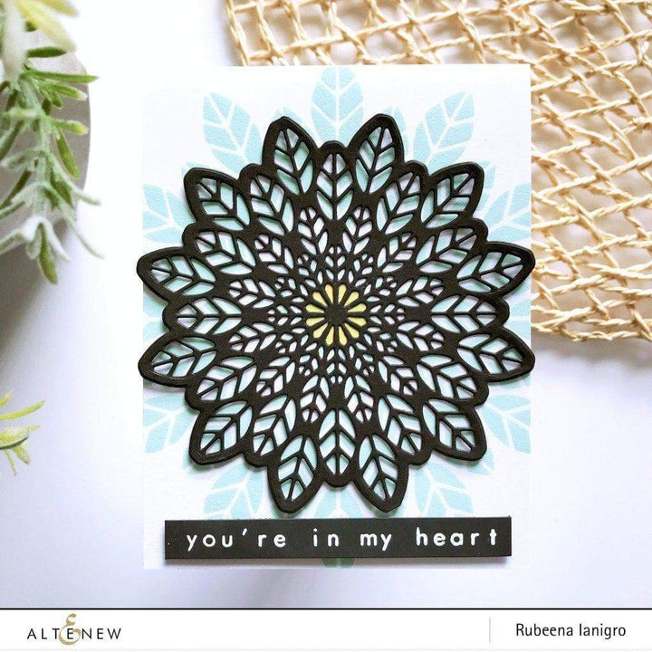 Stencil Leaf Burst Stencil
