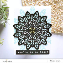 Stencil Leaf Burst Stencil
