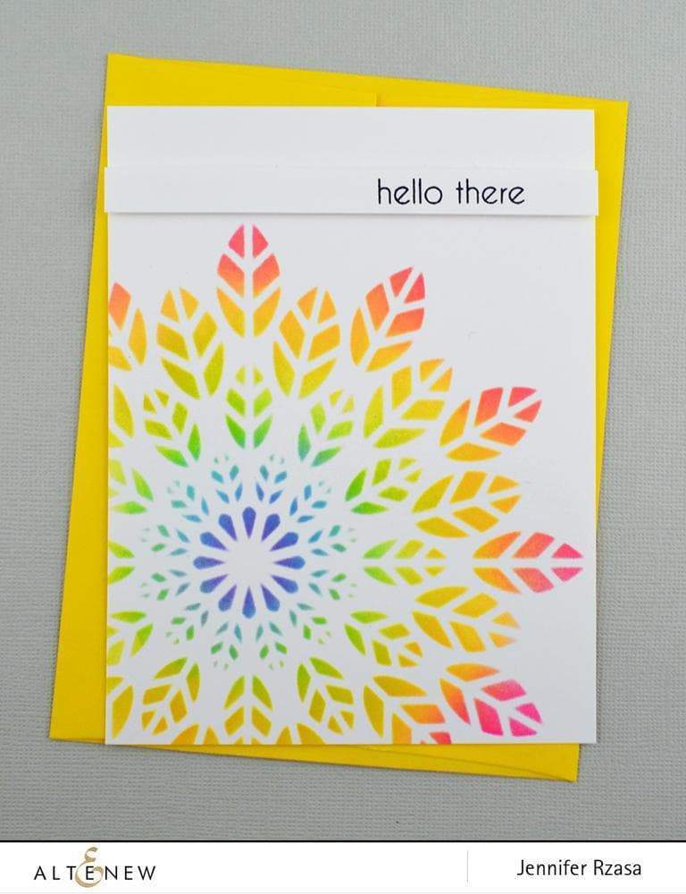 Stencil Leaf Burst Stencil