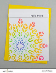 Stencil Leaf Burst Stencil